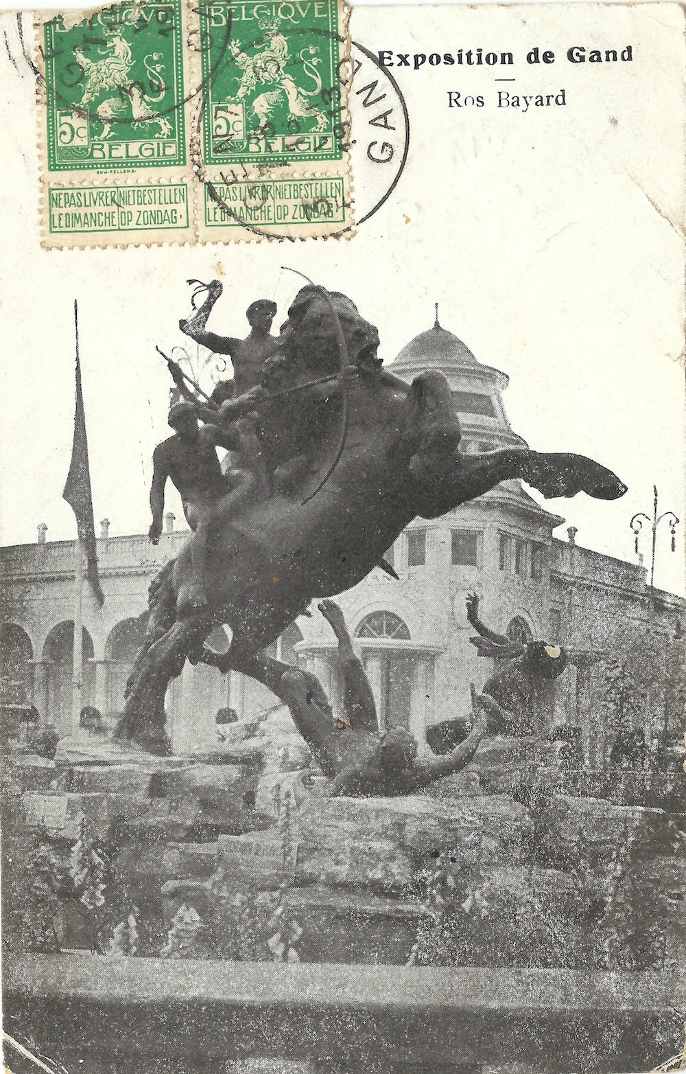 Exposition de Gand Ros Bayard posted 1913