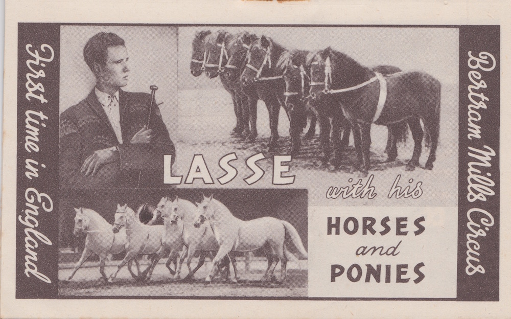 Bertram Mills Circus Dec 17 1948 Lasse with his Horses and Ponies
